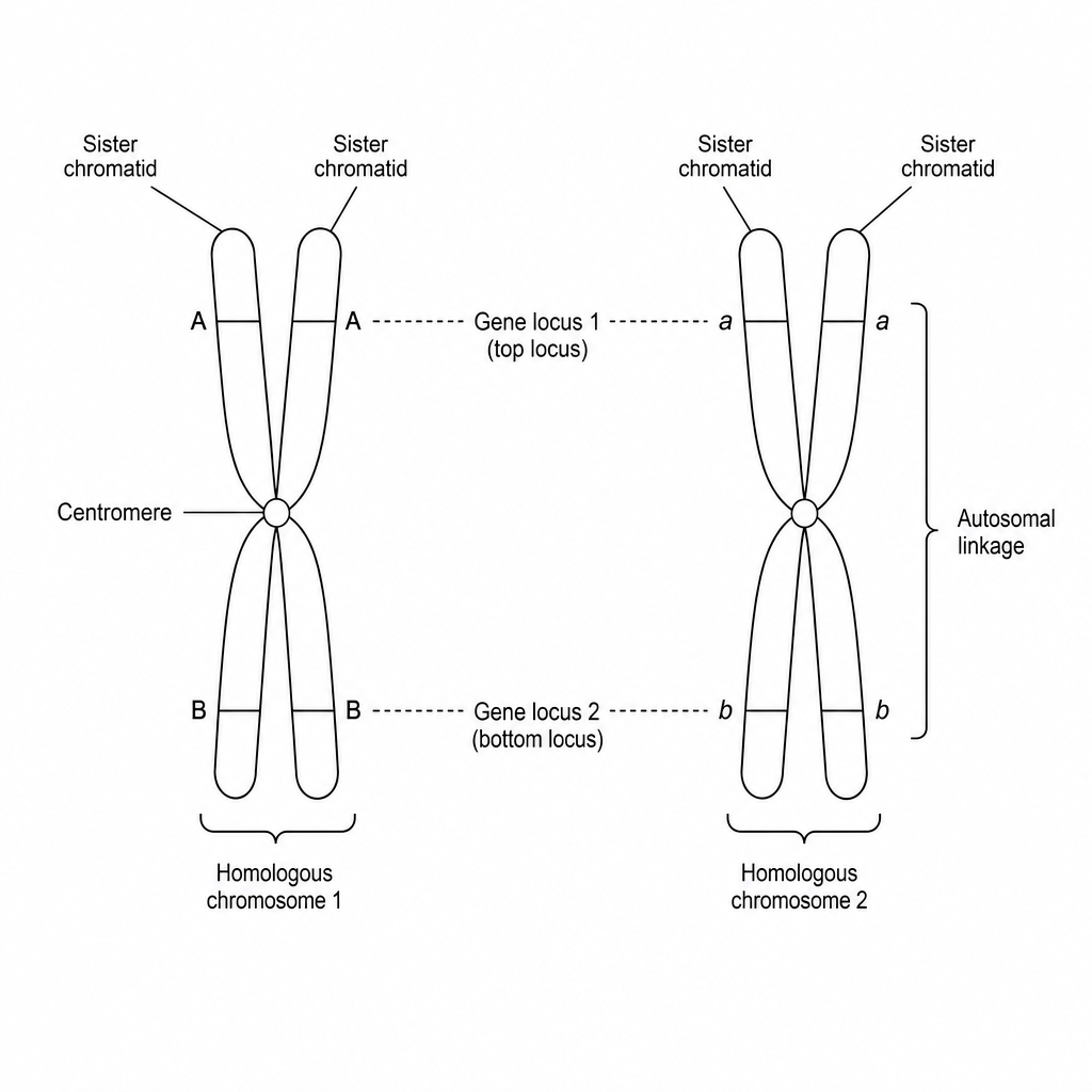 autosomal linkage diagram
