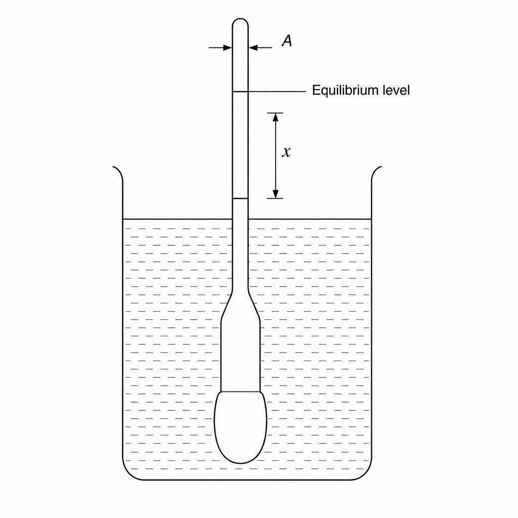 Hydrometer in beaker