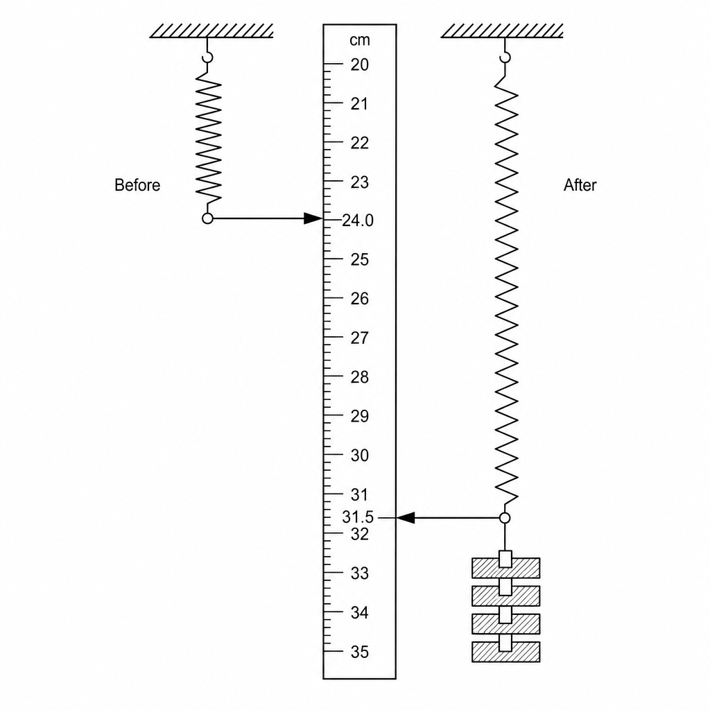 Spring extension diagram
