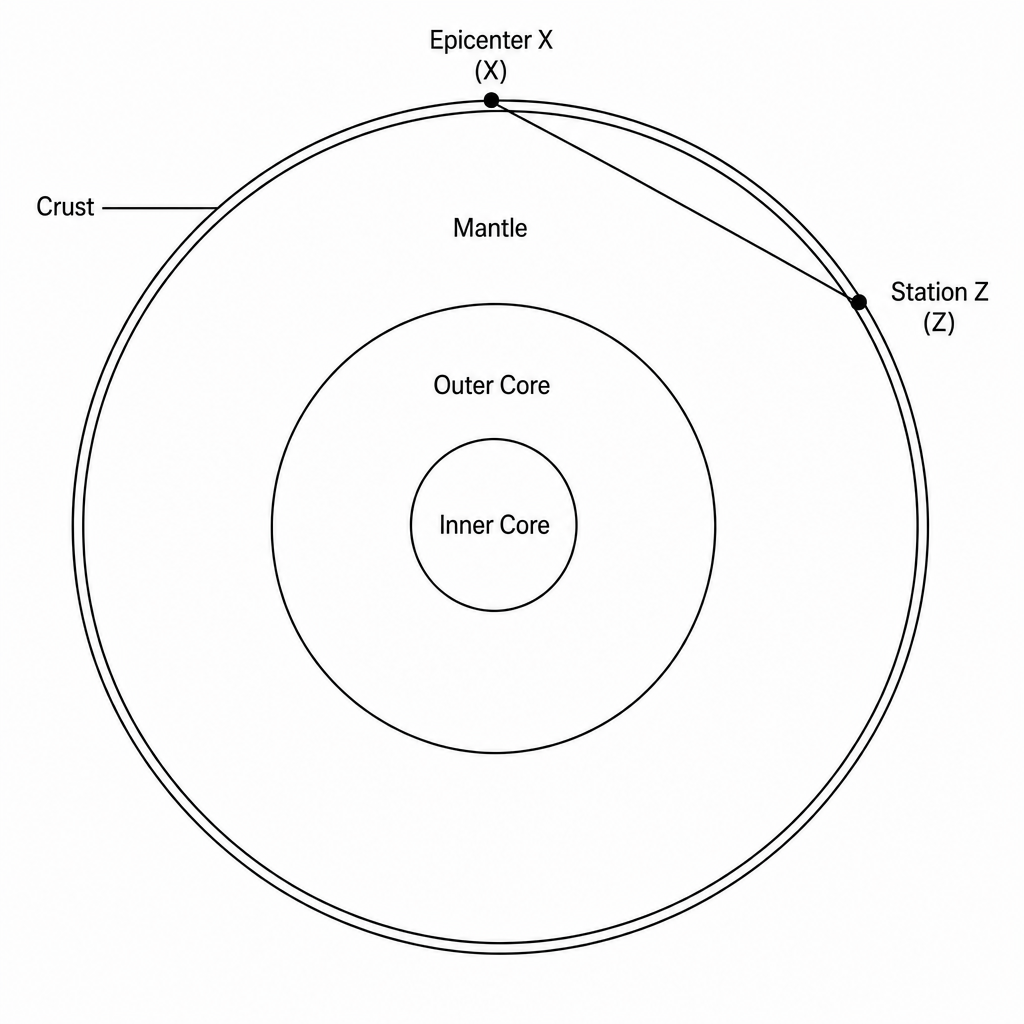 Cross-section of the Earth