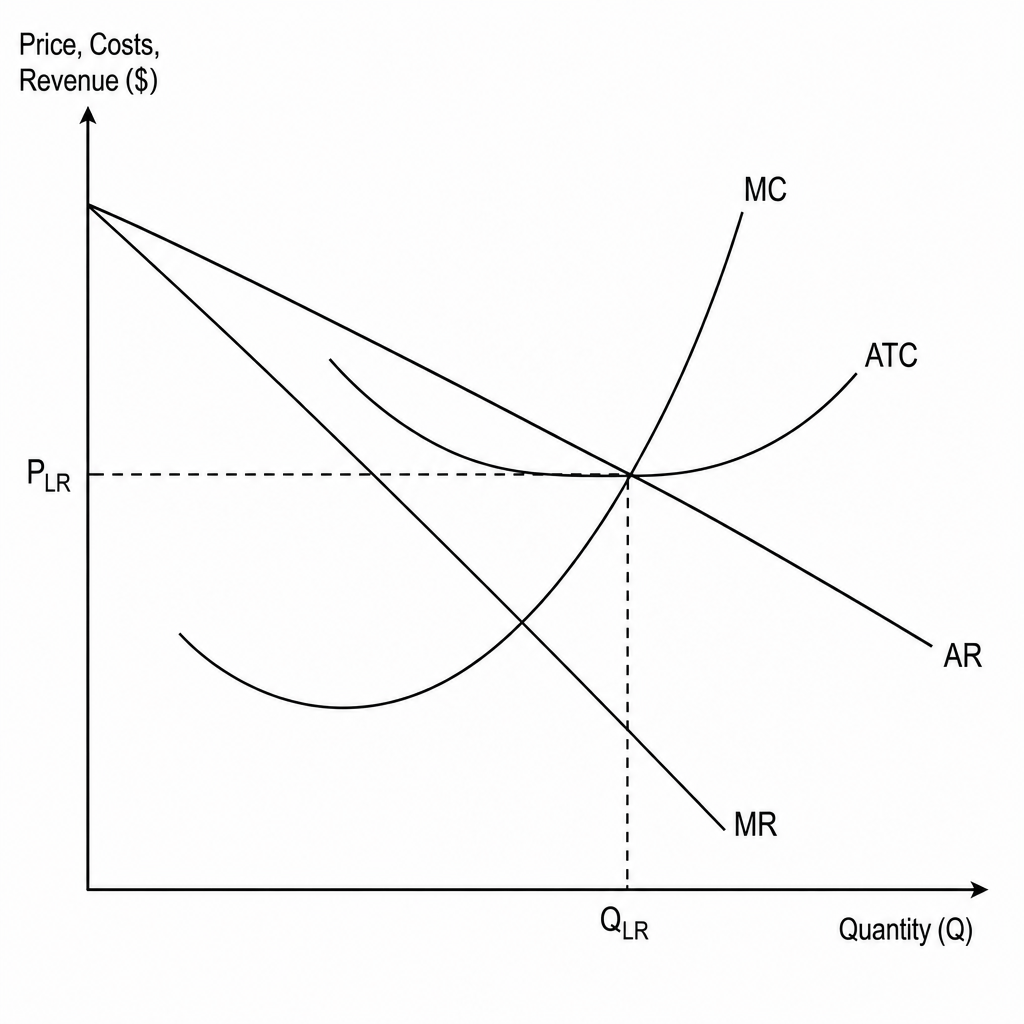Monopolistic Competition Long-Run Equilibrium