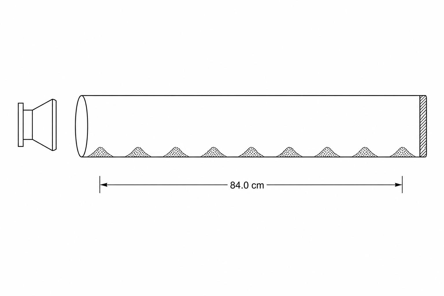 Kundt's tube setup