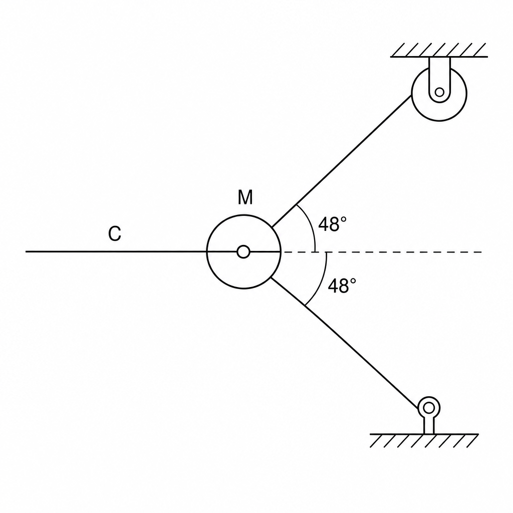 Detailed diagram of the pulley tensioner