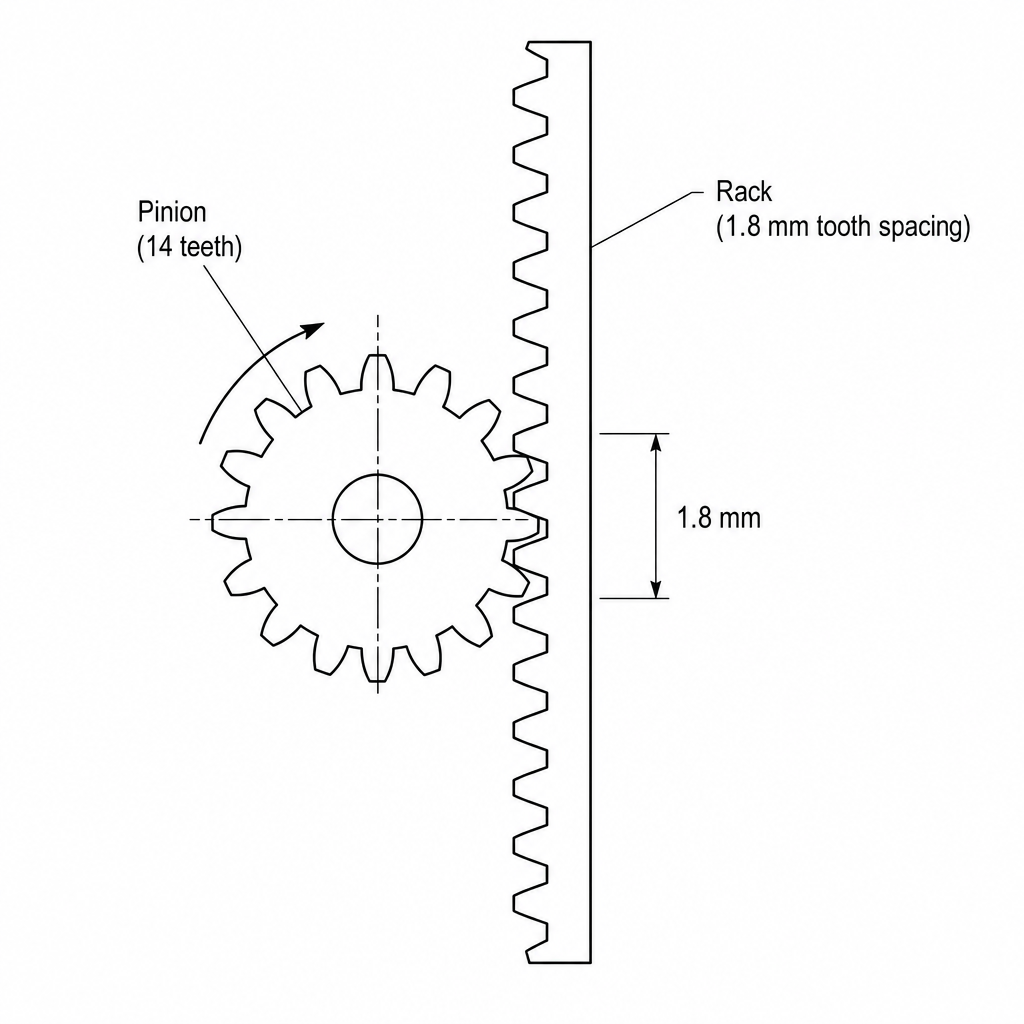 Vertical Rack and Pinion System