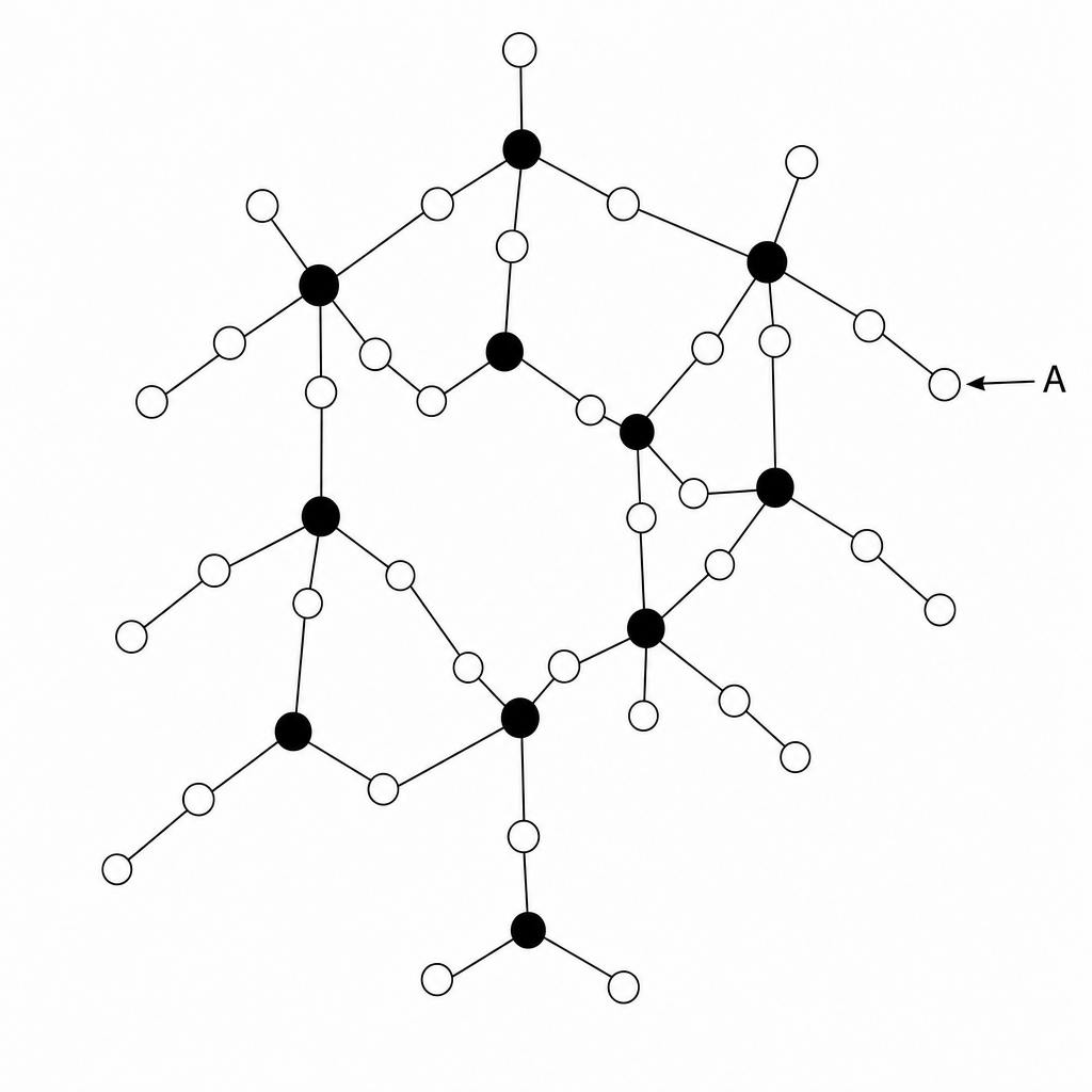 Giant covalent structure of silicon dioxide