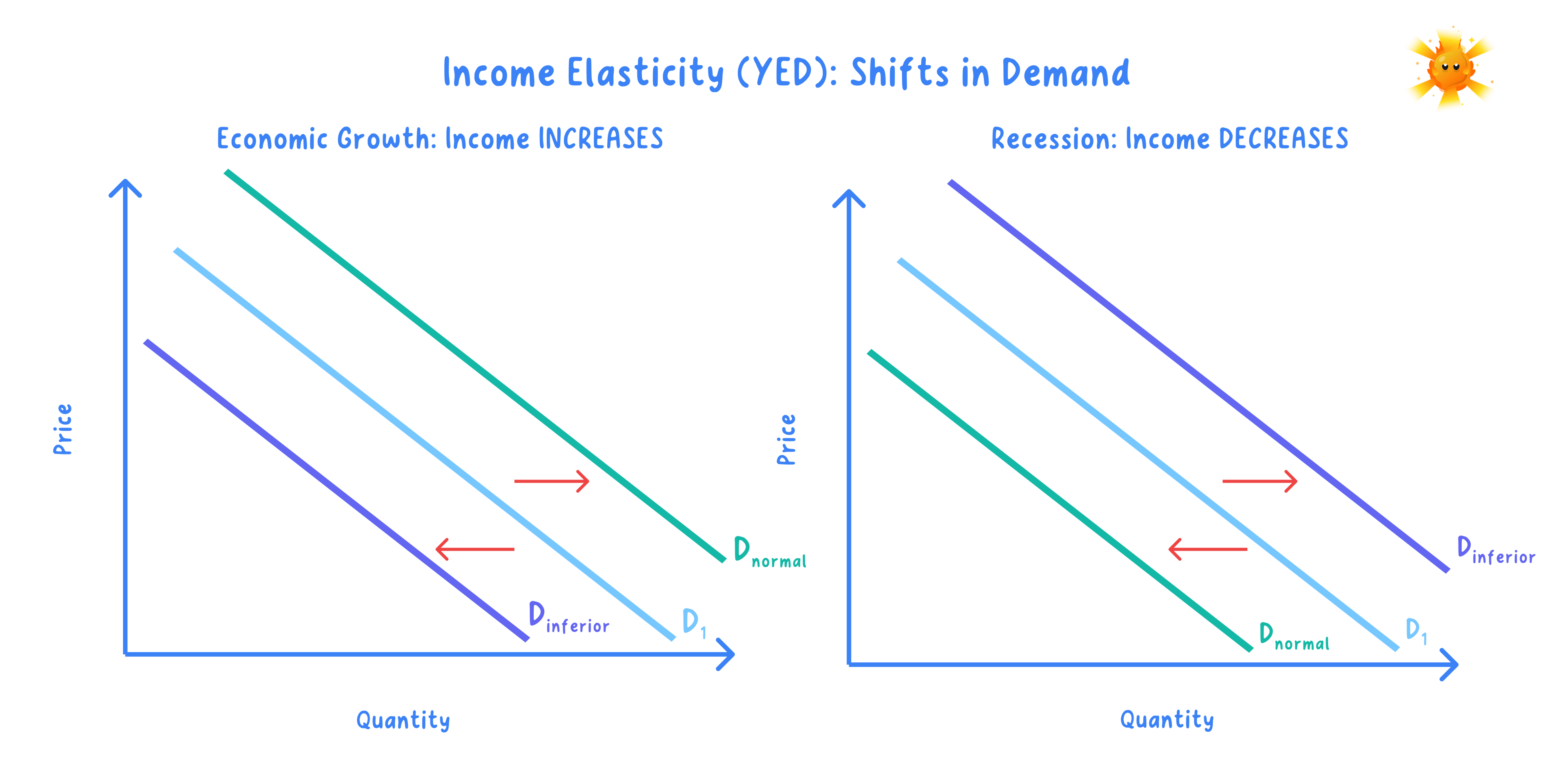 Implications for decision-making of price elasticity, income