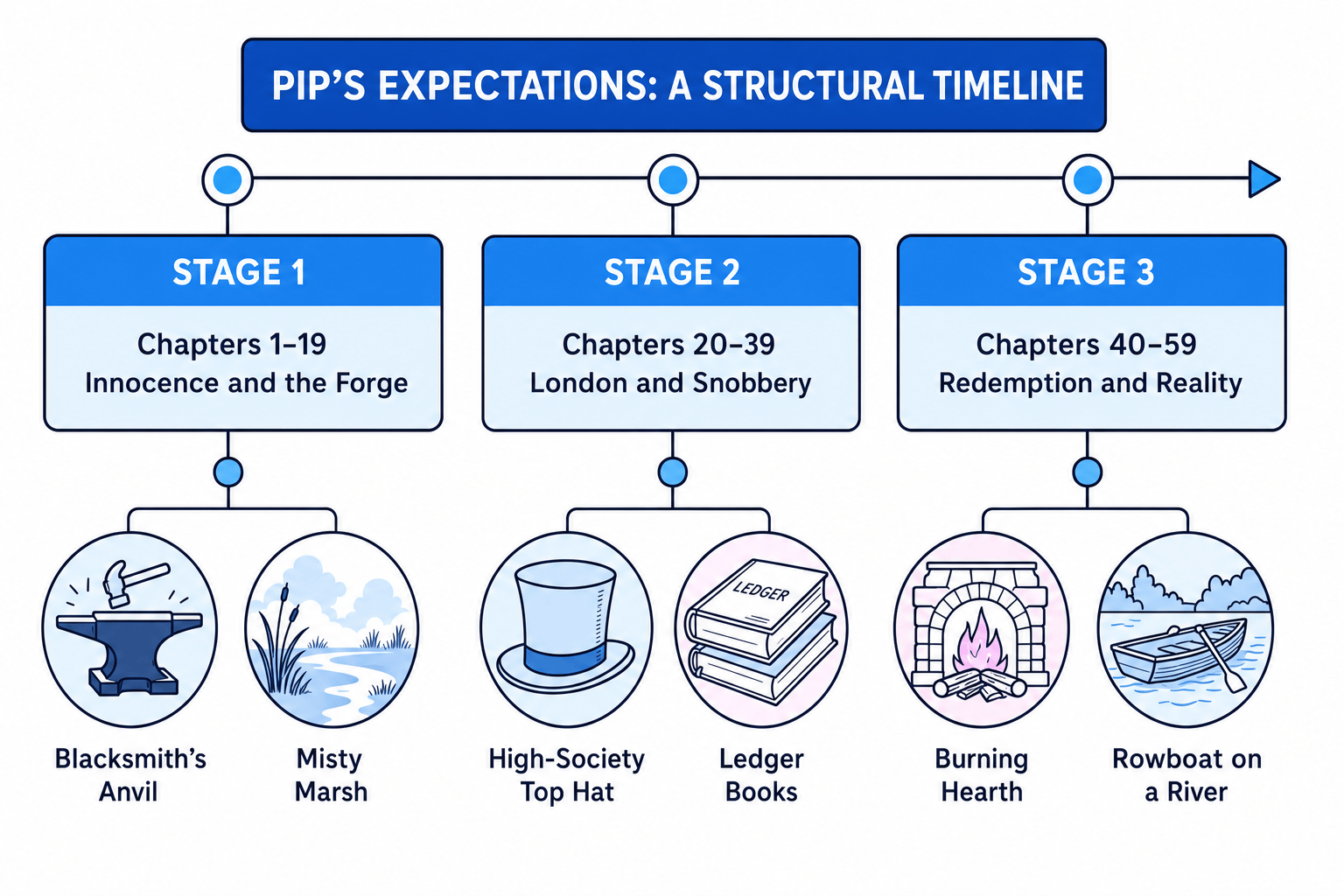 Pip's Expectations: A Structural Timeline
