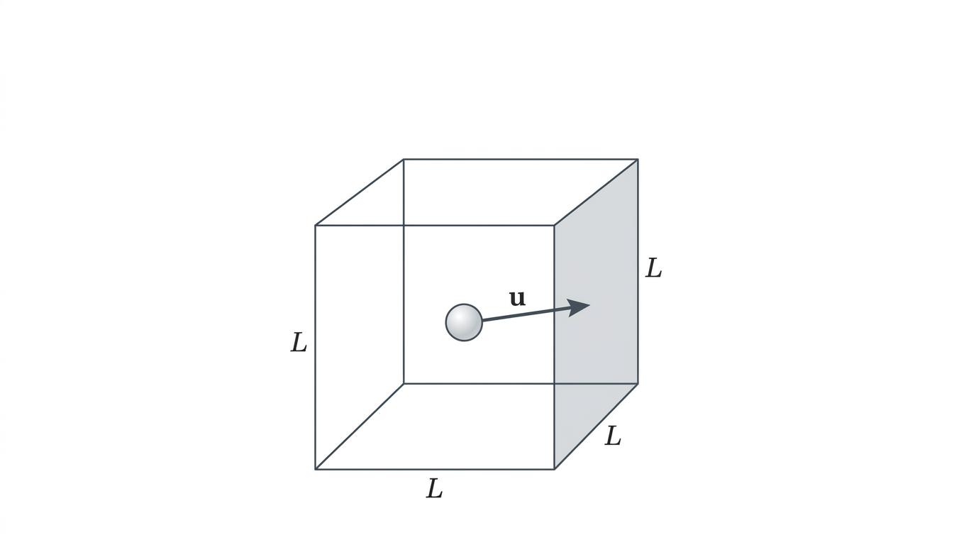 Particle in a cubic container