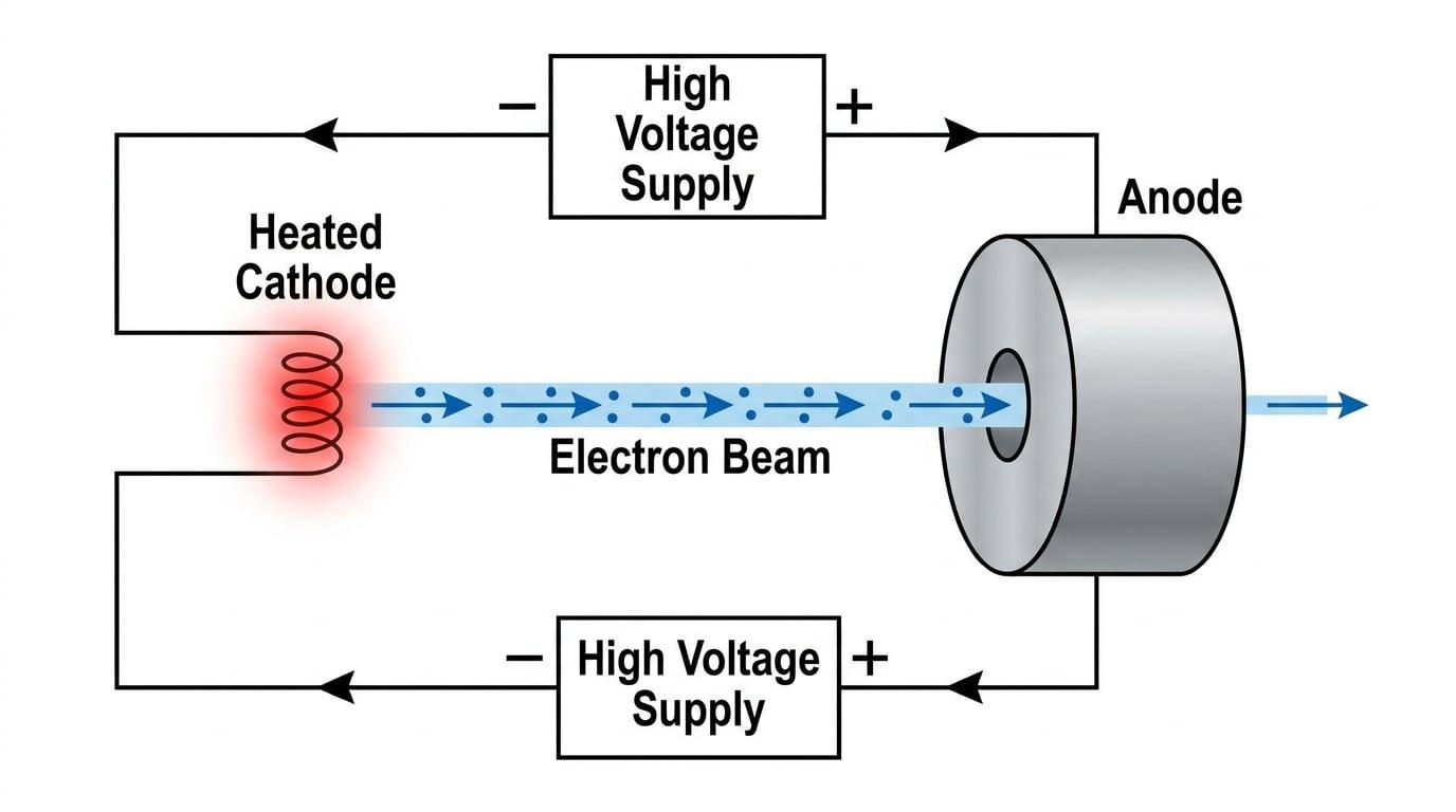 Electron gun schematic