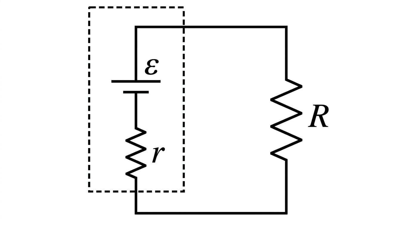 Circuit Diagram showing Internal Resistance