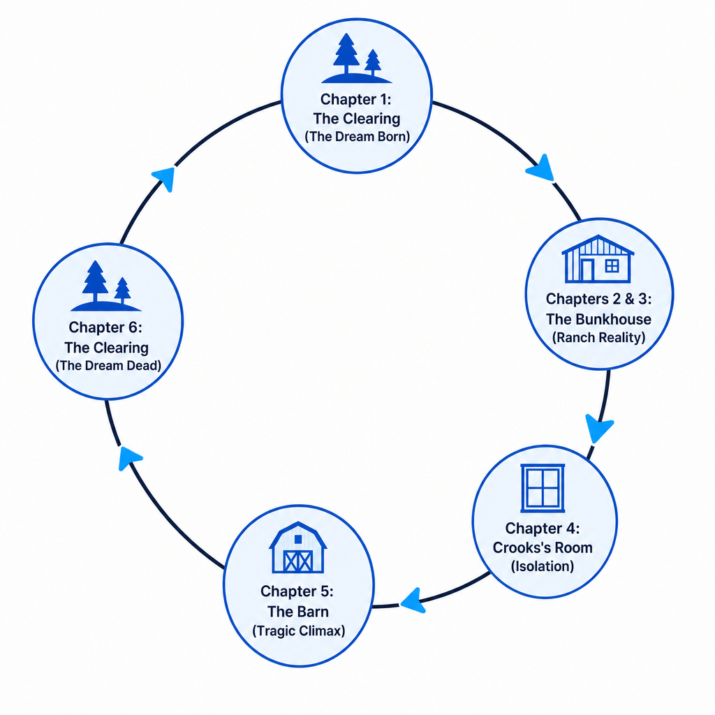 The Cyclical Structure of Of Mice and Men