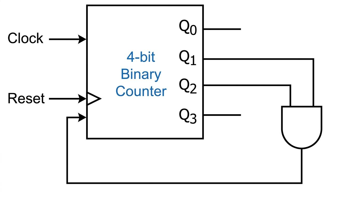 Modulo-6 Counter block diagram