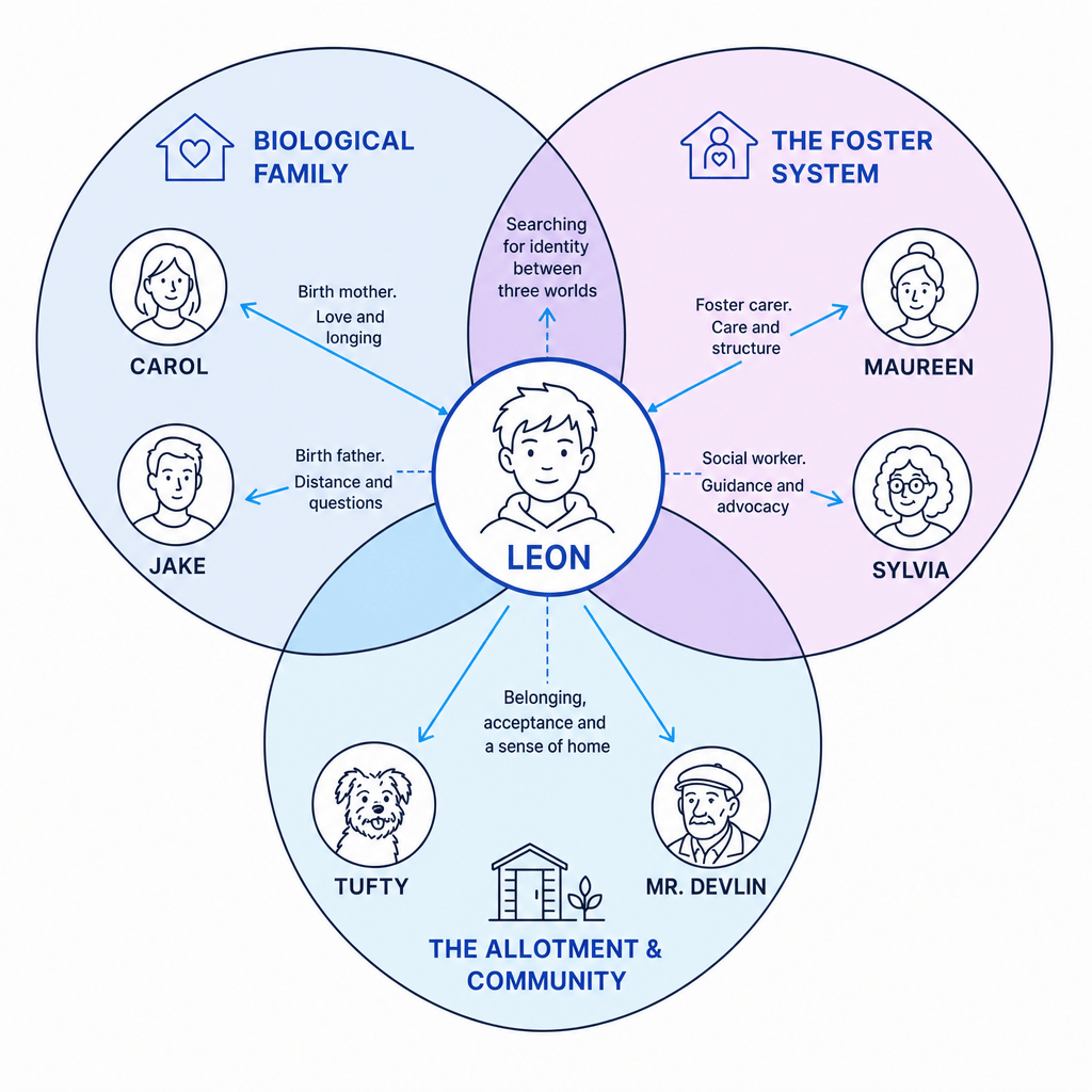 My Name is Leon Character Relationship Map