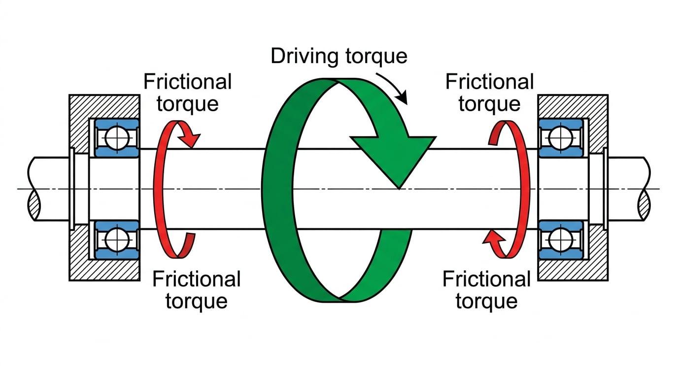 Frictional torque schematic