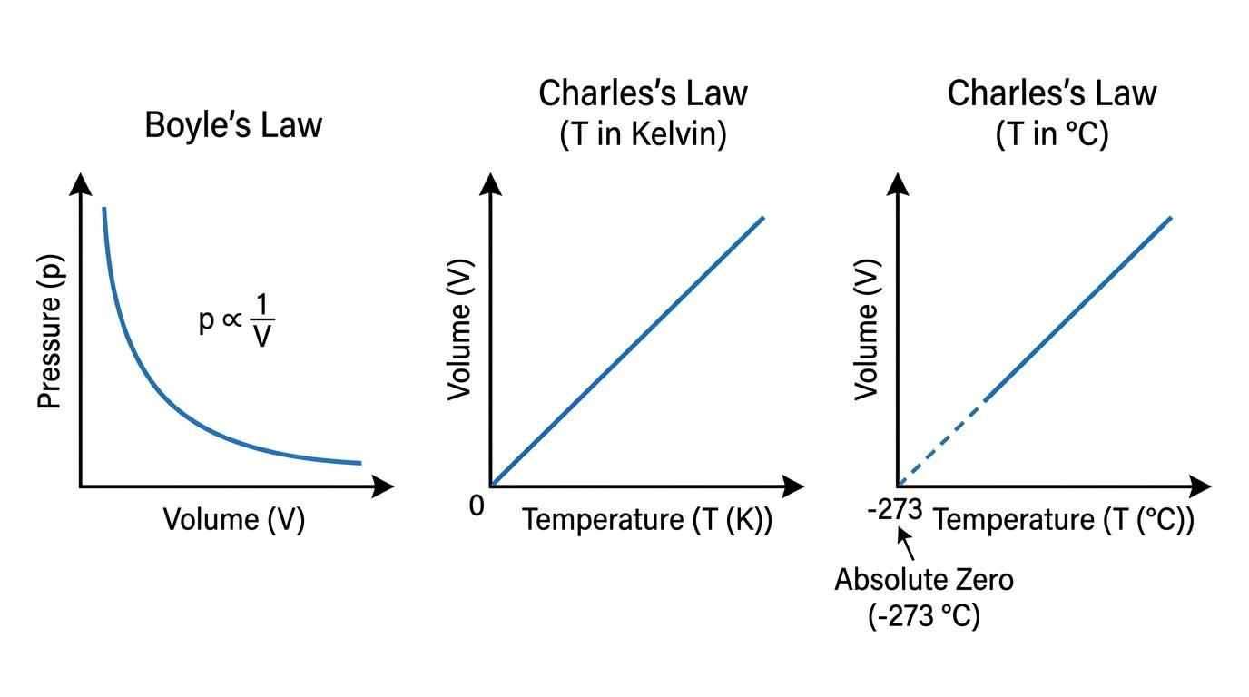 Ideal gas law graphs
