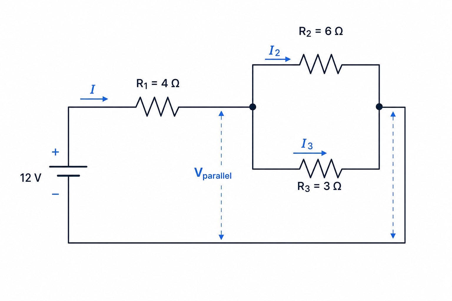 Mixed series-parallel resistor network