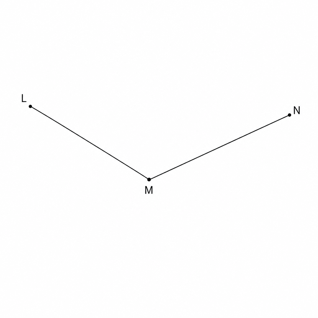 Angle LMN for construction.
